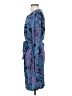Tory Burch 100% Rayon Print Blue Casual Dress Size S - photo 5