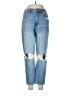 American Eagle Outfitters Hearts Blue Jeans Size 6SHORT - photo 1