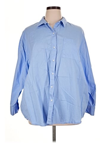 Old Navy 3/4 Sleeve Button-Down Shirt (view 1)