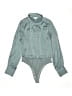 CALISTA Teal Long Sleeve Blouse Size M - photo 1