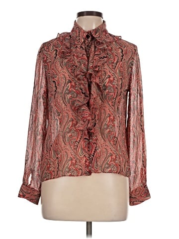 Jones New York Long Sleeve Silk Top (view 1)