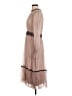 NISSA 100% Silk Pink Tan Cocktail Dress Size 6 - photo 5