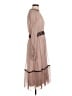NISSA 100% Silk Pink Tan Cocktail Dress Size 6 - photo 4