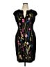 Connected Apparel Graphic Black Cocktail Dress Size 14 - photo 1