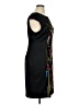 Connected Apparel Graphic Black Cocktail Dress Size 14 - photo 4