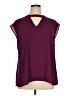 DR2 100% Polyester Burgundy Sleeveless Blouse Size XL - photo 1