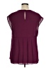 DR2 100% Polyester Burgundy Sleeveless Blouse Size XL - photo 2