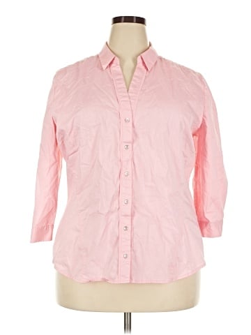 7th Avenue Design Studio New York & Company 3/4 Sleeve Button-Down Shirt (view 1)