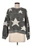 Topshop Stars Gray Pullover Sweater Size 6 - photo 1