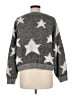 Topshop Stars Gray Pullover Sweater Size 6 - photo 2