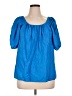 Versona Blue Short Sleeve Blouse Size XL - photo 1