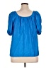 Versona Blue Short Sleeve Blouse Size XL - photo 2