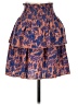 Universal Thread 100% Cotton Print Blue Orange Casual Skirt Size XS - photo 2