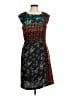 Luxology Graphic Multi Color Black Cocktail Dress Size 8 - photo 1