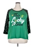 Wound Up Green 3/4 Sleeve Top Size XXL - photo 1