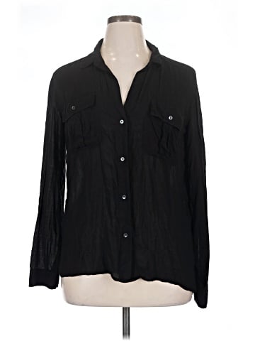 James Perse Long Sleeve Button-Down Shirt (view 1)