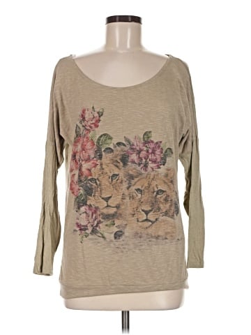 Naf Naf 3/4 Sleeve T-Shirt (view 1)