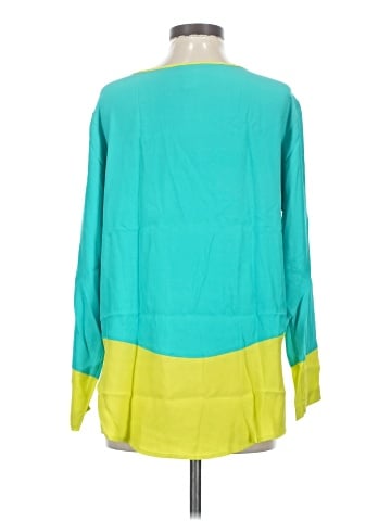 Neiman Marcus Long Sleeve Silk Top (view 2)