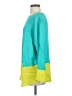 Neiman Marcus 100% Silk Color Block Green Long Sleeve Silk Top Size S - photo 5