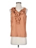 J.Crew 100% Silk Tan Sleeveless Silk Top Size 2 (petite) - photo 1