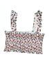 Summer Mae Red White Swimsuit Top Size XL - photo 1
