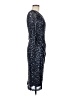 Betsy & Adam Stars Silver Cocktail Dress Size 6 - photo 4