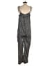 Hatch 100% Polyester Chevron-herringbone Gray Jumpsuit Size Med Maternity (2) - photo 2