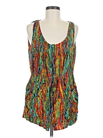 Luluvia Sleeveless Button-Down Shirt (view 1)