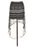 Maurices 100% Polyester Graphic Silver Casual Skirt Size L - photo 1