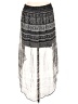 Maurices 100% Polyester Graphic Silver Casual Skirt Size L - photo 2