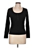 Old Navy Black Long Sleeve Henley Size Lg Petite - photo 1
