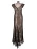Jovani Metallic Silver Cocktail Dress Size 10 - photo 2