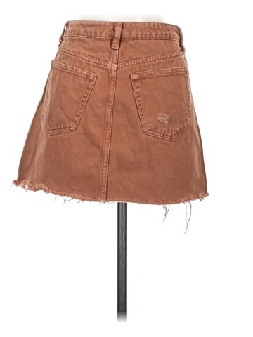 We the Free Denim Skirt (view 2)