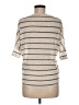 Staccato Stripes Tan Short Sleeve Top Size M - photo 2