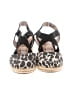 Me Too Animal Print Black Wedges Size 7 1/2 - photo 2