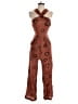 Eva Franco Hearts Brown Jumpsuit Size 0 - photo 1