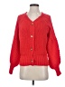 Shein 100% Polyester Red Cardigan Size 4 - photo 1
