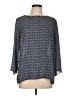 Rose + Olive 100% Polyester Gray 3/4 Sleeve Blouse Size L - photo 1