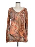 Soft Surroundings Brown Long Sleeve T-Shirt Size M - photo 1
