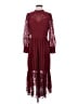 J.Crew 100% Polyester Burgundy Casual Dress Size 4 - photo 1