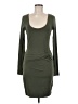 Express Solid Green Casual Dress Size M - photo 1