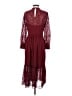 J.Crew 100% Polyester Burgundy Casual Dress Size 4 - photo 2