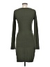 Express Solid Green Casual Dress Size M - photo 2