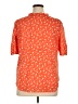 Talbots 100% Cotton Orange Short Sleeve Blouse Size 1X - photo 2