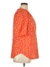 Talbots 100% Cotton Orange Short Sleeve Blouse Size 1X - photo 4