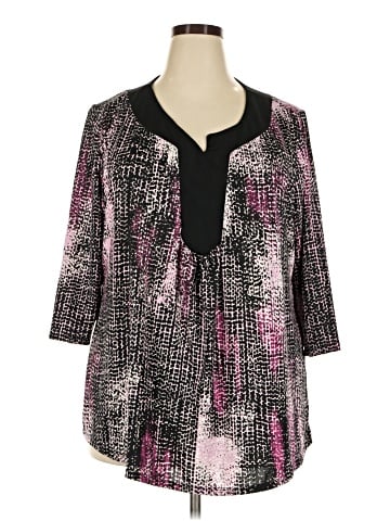 Notations 3/4 Sleeve Blouse (view 1)