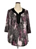 Notations Purple 3/4 Sleeve Blouse Size 3X - photo 1