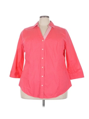 Lane Bryant 3/4 Sleeve Button-Down Shirt (view 1)