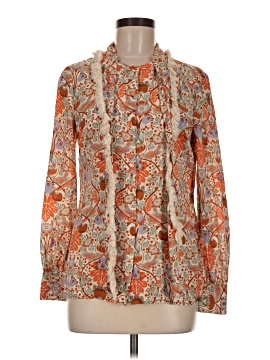Tory Burch Long Sleeve Silk Top