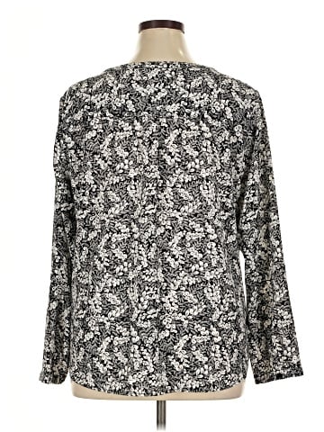 Christopher & Banks Long Sleeve Blouse (view 2)